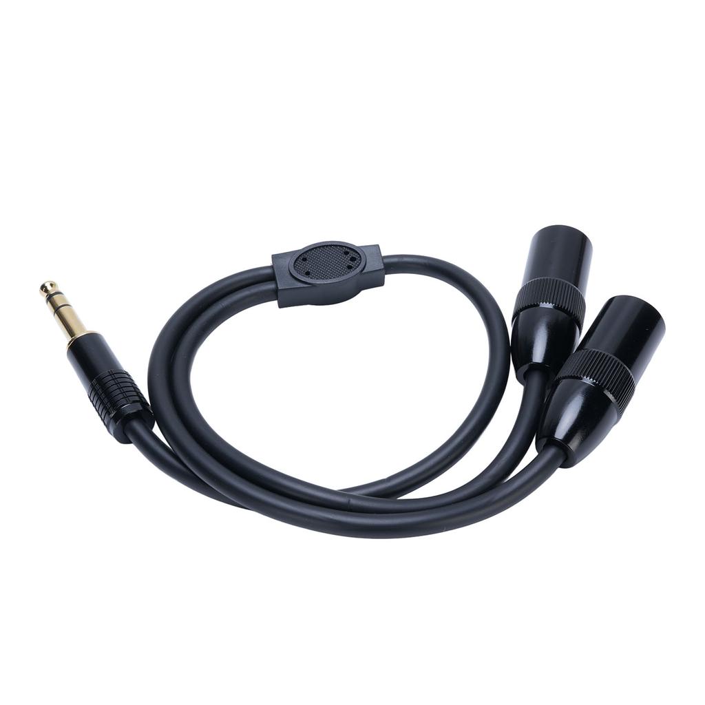 6.35mm Male Plug To Double XLR Cable Stereo Unbalanced Audible Converter Y Splitter Cord for Microphones DV Cameras