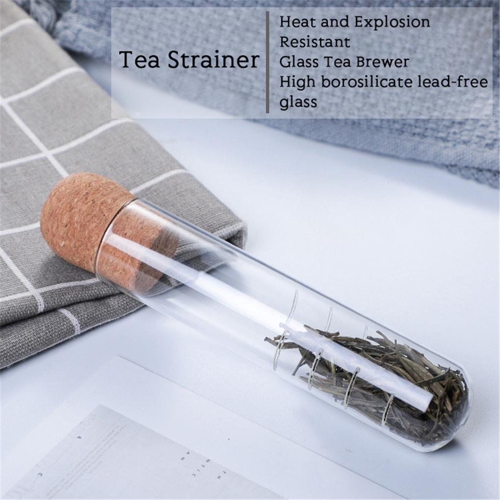 Tea Infuser Tea Filter Sieve Glass Pipe Tea Mate Tea Maker Brewing For Puer Tea Spice Herb Tea Strainer Teaware Accessories