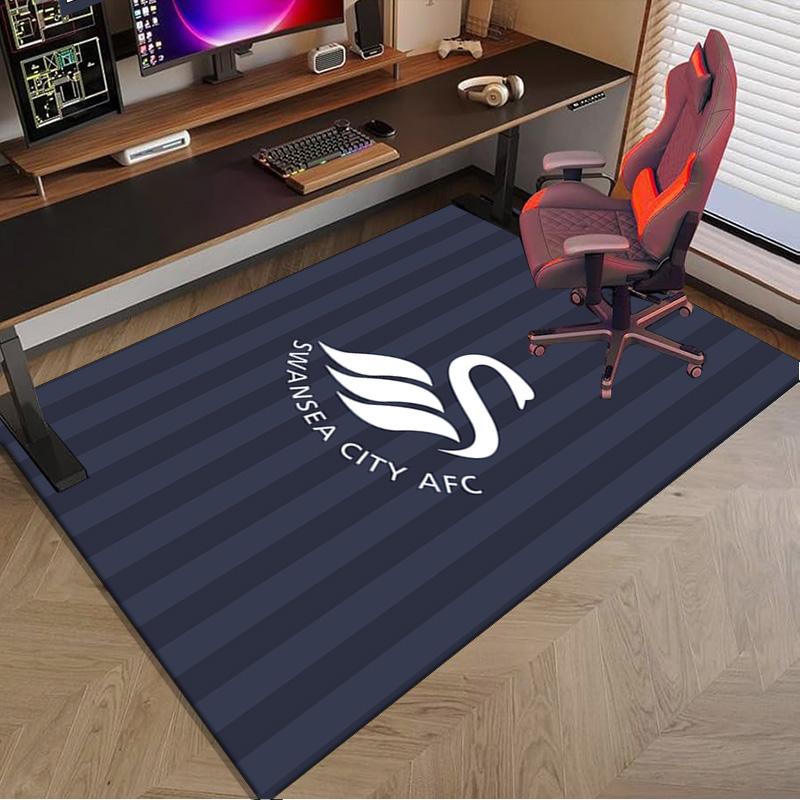 Football Club Emblem Printed Area Rug for Office, Chair Rug, Decorative Carpet Floor Mat, Large Size Fan gifts Christmas gifts