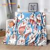 3D Cartoon Dream D-Doraemon Anime Soft Flannel Blanket for Bed Bedroom Sofa Picnic,Throw Blanket for Cover Outdoors Leisure Gift