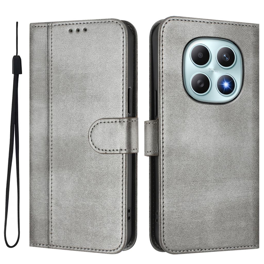 For Xiaomi Redmi Note 15 5G Cases Wallet Stand Retro Texture Leather Phone Cover with Lanyard