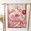 Spring and Summer Thin Shawl National Trend Chinese Dragon Paper-cut Hollow Flower Cutting New Craft Printed Silk Scarf High-quality Gauze Scarf