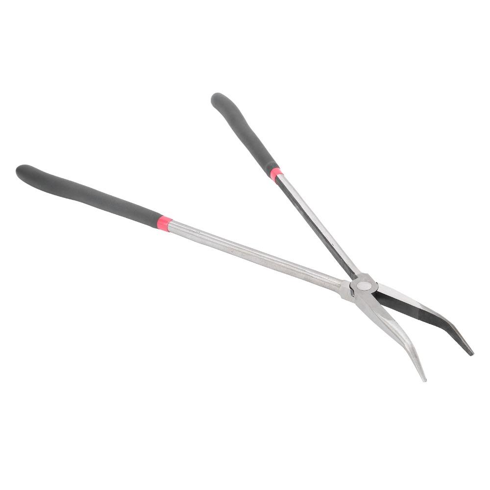 Nonslip Handle Long Handle Steel Pliers Carbon Steel Long Reach Pliers Narrow Spaces