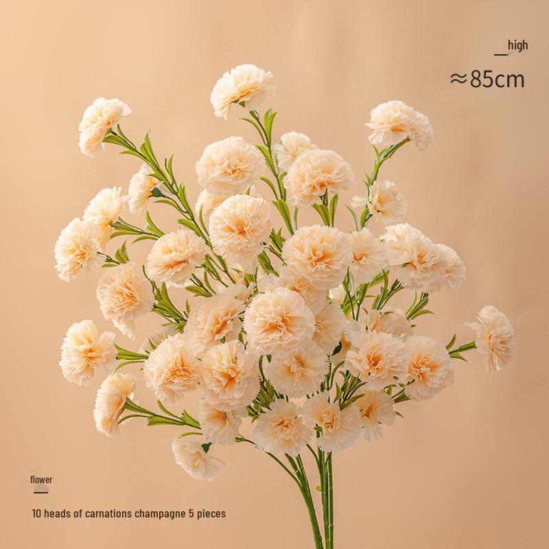 Luksusowy Bukiet Goździków Sztuczne Kwiaty jako Centralny Element Dekoracji Salonu lub Stołu Jadalnego