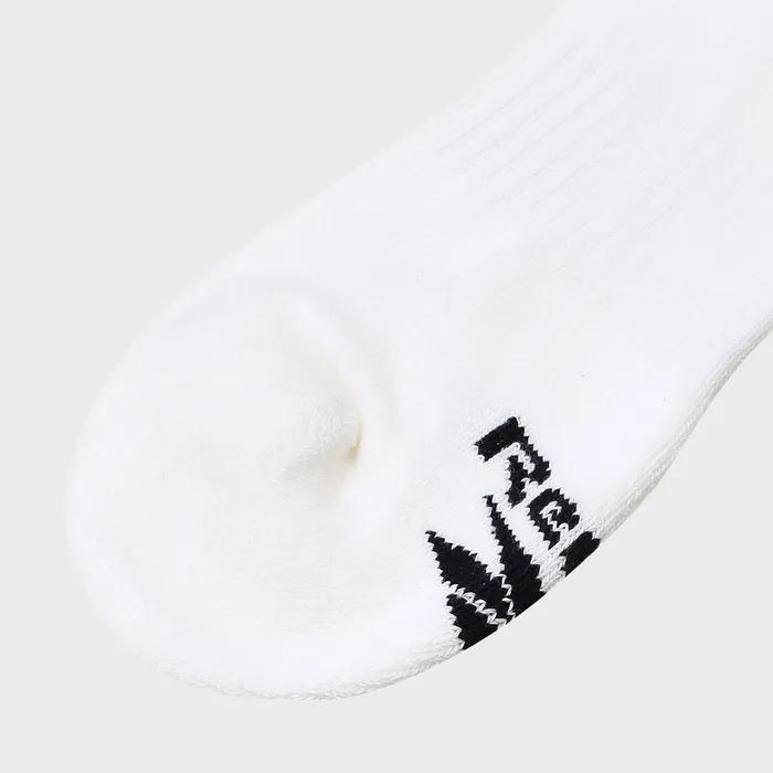 Emblem Crew Socks - White:Red