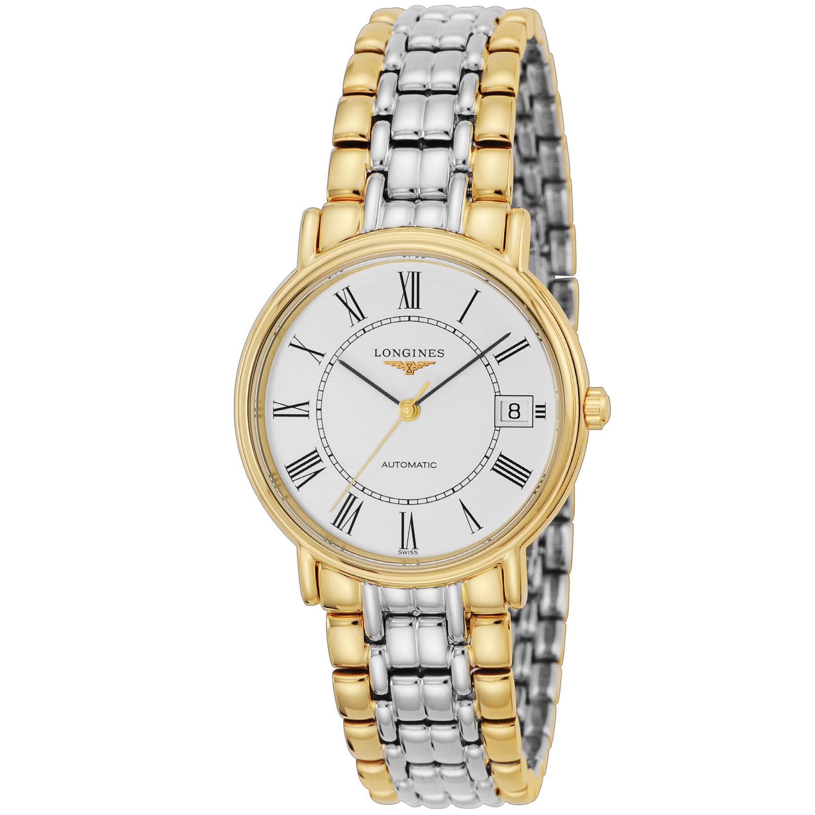 

Watch PRESENCE Automatic Winding Daily Waterproof Sapphire Glass White Dial Stainless Steel Silver x Gold [Longines] Men s L4.821.2.11.7 [Item]