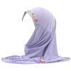 Kids Girls Muslim Beautiful Hijab Islamic Arab Scarf Shawls Flower Pattern Ramadan