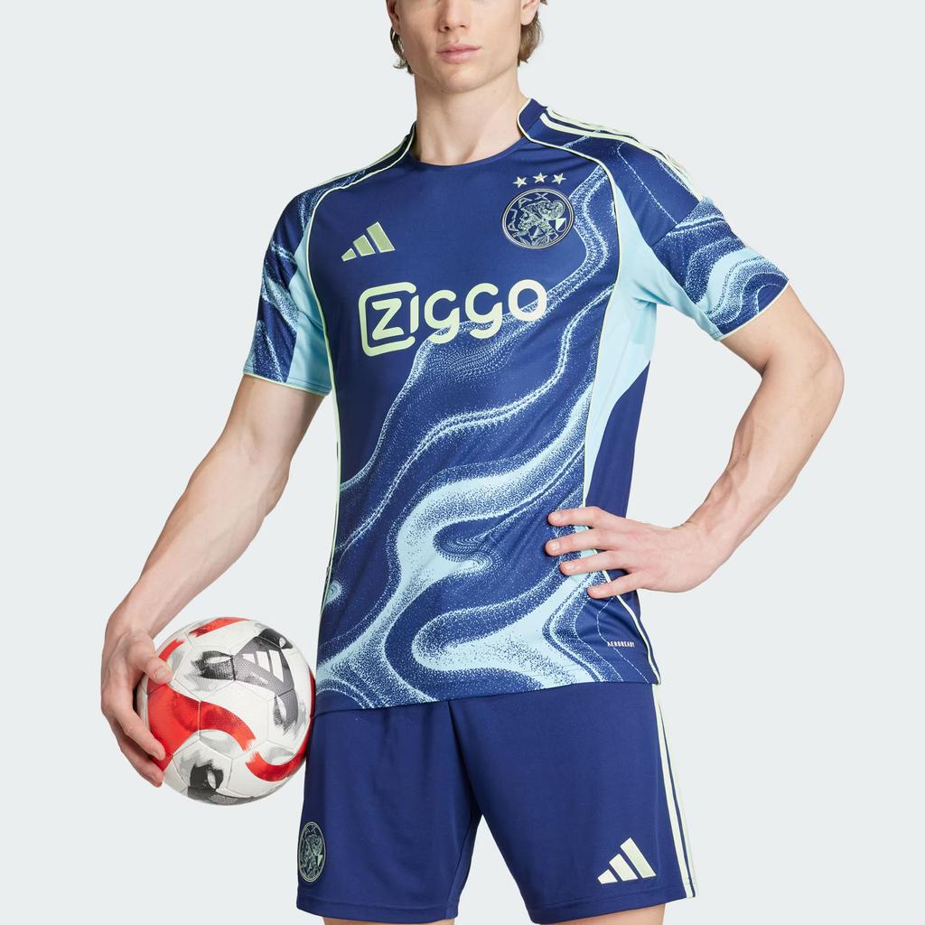 Adidas Ajax Amsterdam SS25 25/26 Away Comfortable Simple Slim Fit Fan Version Short Sleeve Football Shirt Men Tops JP1447