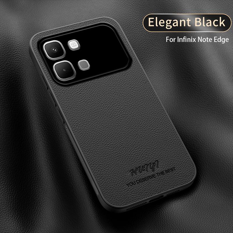 Business Kožené Měkké Rámové Magnetické Pouzdro Pro Telefon Infinix Note Edge NoteEdge G Pouzdra Capa