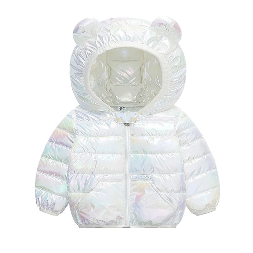 Children Hooded Lightweight Jackets Boys Girls Baby Colorful Warm Jacket Autumn Winter Outdoor Sports Casual Clothes