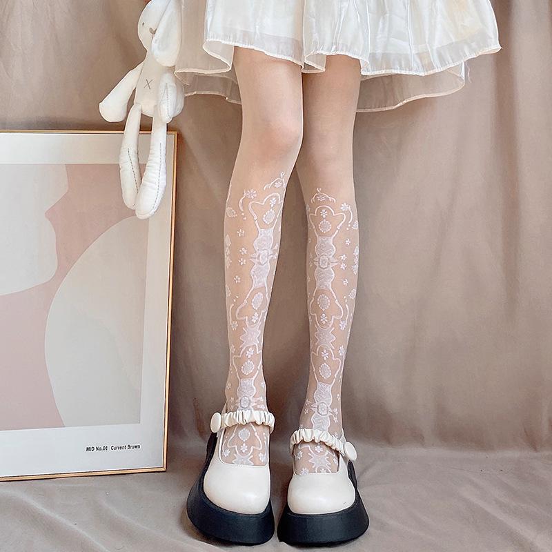 Kadın Siyah Taşlı File Çorap – Trend, Seksi Kesimli, Bahar İçin Parlak Jartiyer