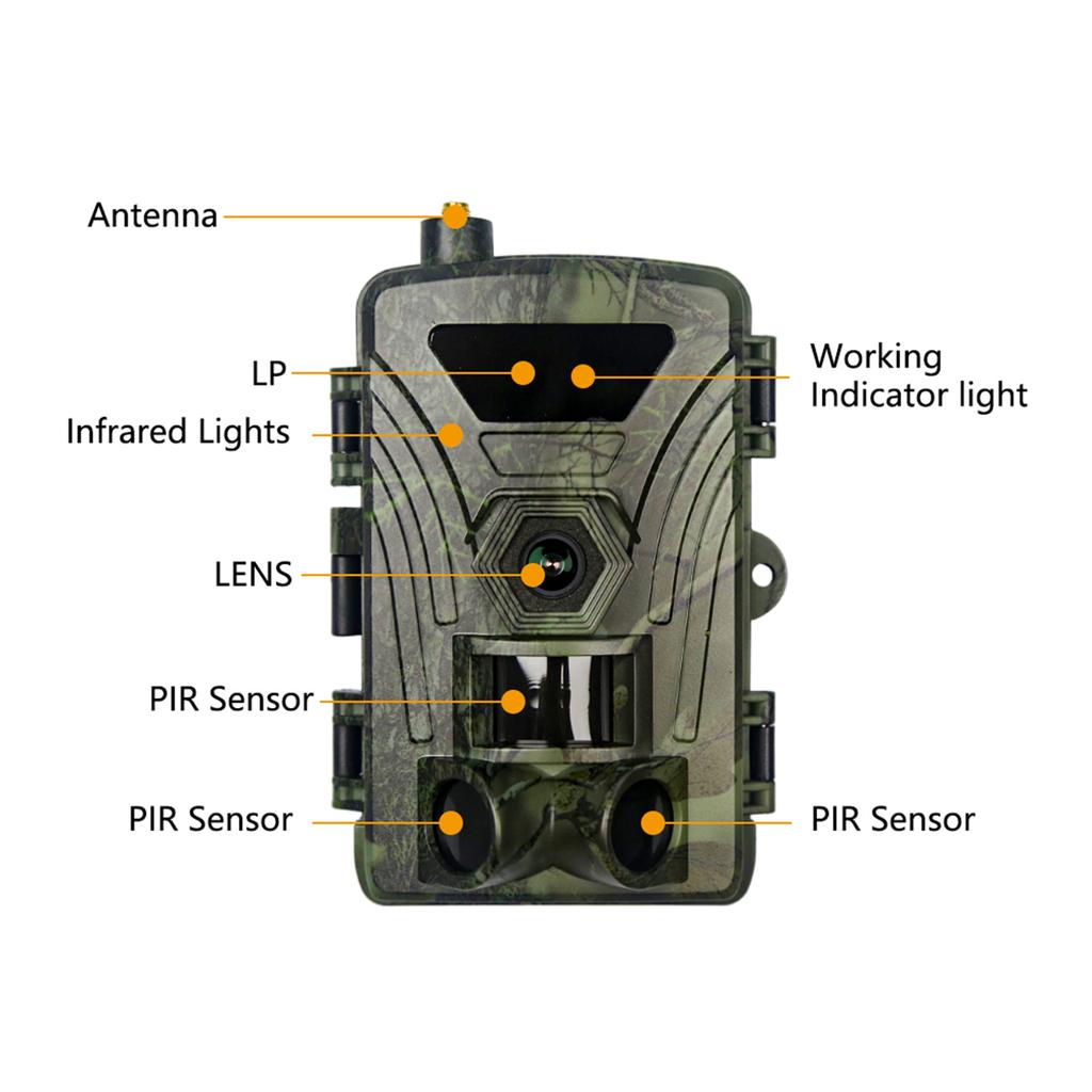 4G Trail Camera 8K Video 60MP Images PIR120°15M-20M Super-Fast Reflex Trigger Wildlife Camera with APP Cloud Storage Infrared