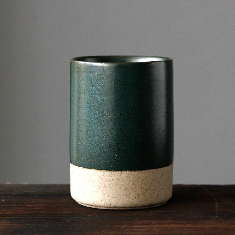 Japanese-style Retro Ceramic Mug 210ml Large Teacup Household Restaurant Breakfast Water Cup for Tea Room Master Cup Custom Made