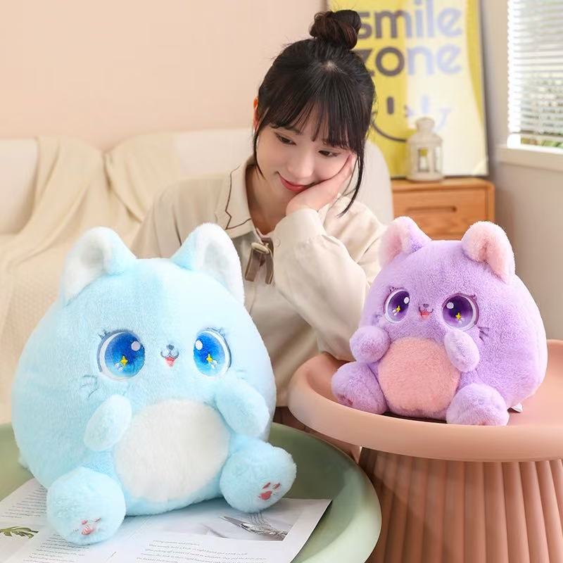 25/35cm Cat Doll Simulation Plush Toy Handmade Doll Cartoon Anime Cute Pillow Cushion Home Decoration Children's Birthday Gift T