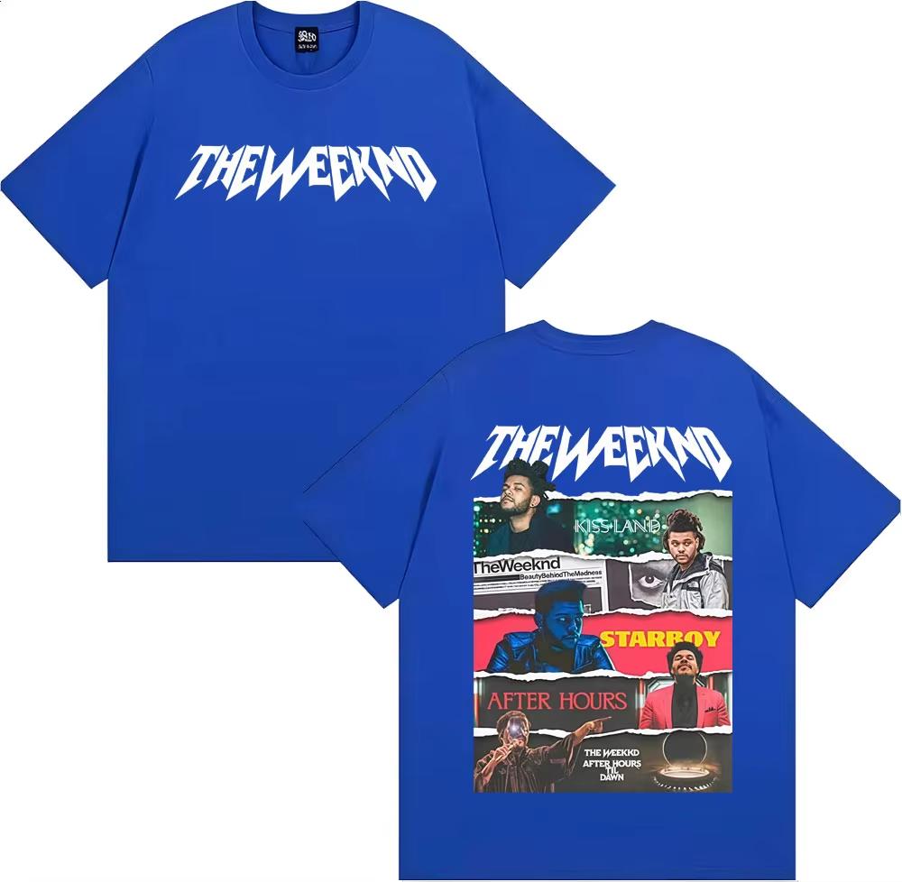 2026 HOT SALE The Weeknd After Hours Til Dawn Tour Unisex T-Shirt Harajuku Hip Hop High Street Style Unisex Fashion Women and Men T-shirt Short Sleeve