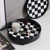 The Checkerboard Storage Plate, Fruit Plate, Storage Plate, Cups, Perfume, Jewelry, Sundries, Desktop Decoration Tray