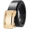 Business Stainless Steel Buckle Belt, Cowhide Belt, Automatic Buckle Belt