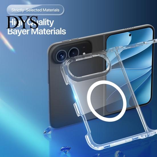 Fingerprint Resistant Phone Cover Magnetic Clear Case for IPhoneDuo 2026, TPU Anti-Yellowing Slim Shockproof with Precise Cutouts, Ultra-Thin