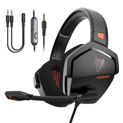 NUBWO N16 Over Ear Gaming Headset Koptelefoon met Microfoon 3.5mm Bedrade Gaming Oortelefoon voor PS4 PC Computer Laptop Mobiele Telefoon