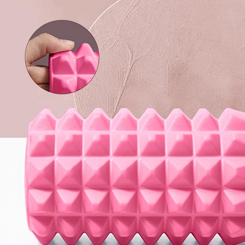 1pc EVA Foam Massage Roller for Yoga & Pilates, Medium Firmness, Manual Operation, Fitness Back Exercise Tool