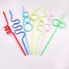 Eco-friendly PETG Crystal Shaped Straws - Creative, Cute, Disposable Party Tubes