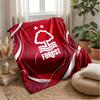 Coperta in Flanella con Stampa Calcio Nottingham Forest, Coperta Morbida Calda Leggera per Divano Letto Campeggio