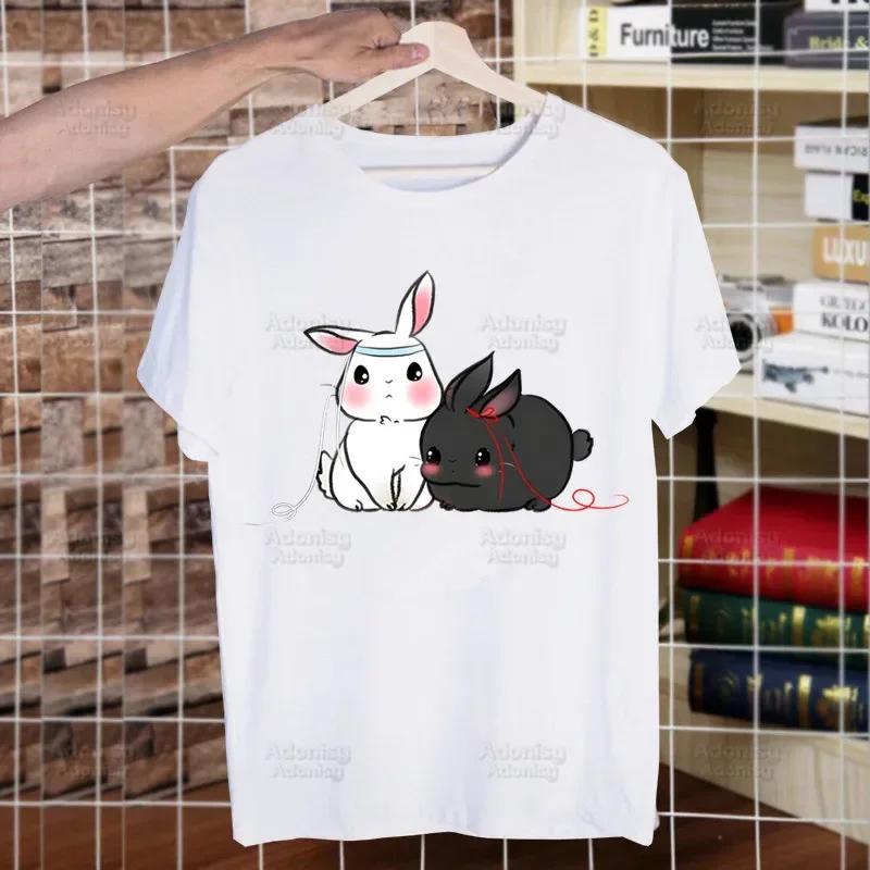 Mo Dao Zu Shi The Untamed Harajuku Man T Shirts Lan WangJi Wei Wu Xian Tees Shirt Tops Short-Sleeved Aesthetic Anime T Shirt