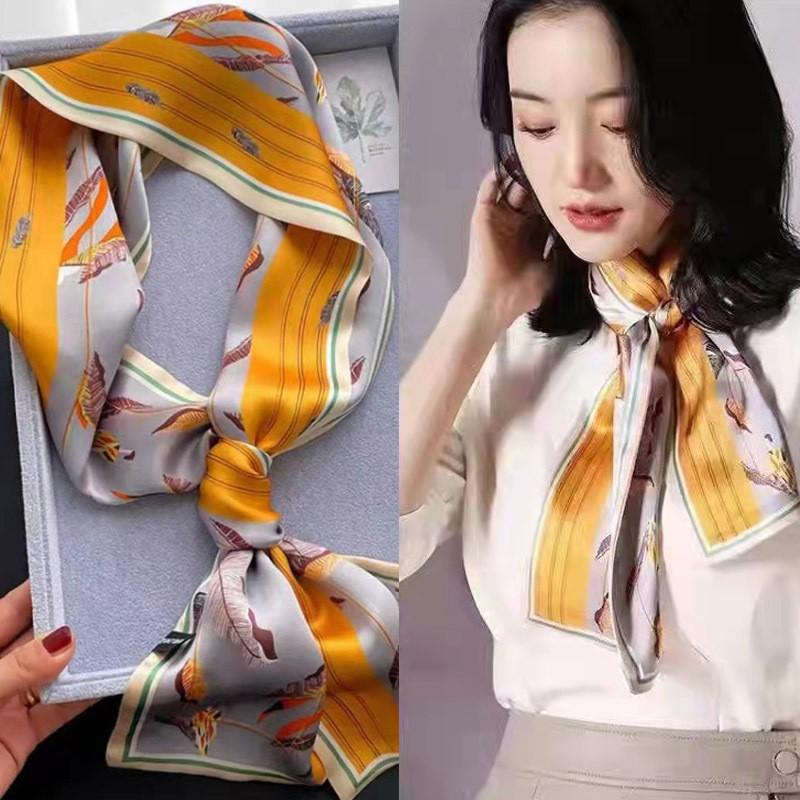 

Versatile Scarves, Small Headbands, Hair Ties, Elegant Oil Painting- Scarves one size белый