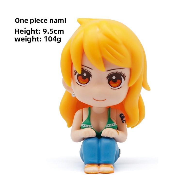 One Piece Pvc Action Figures With Sitting Pose For Collection And Display