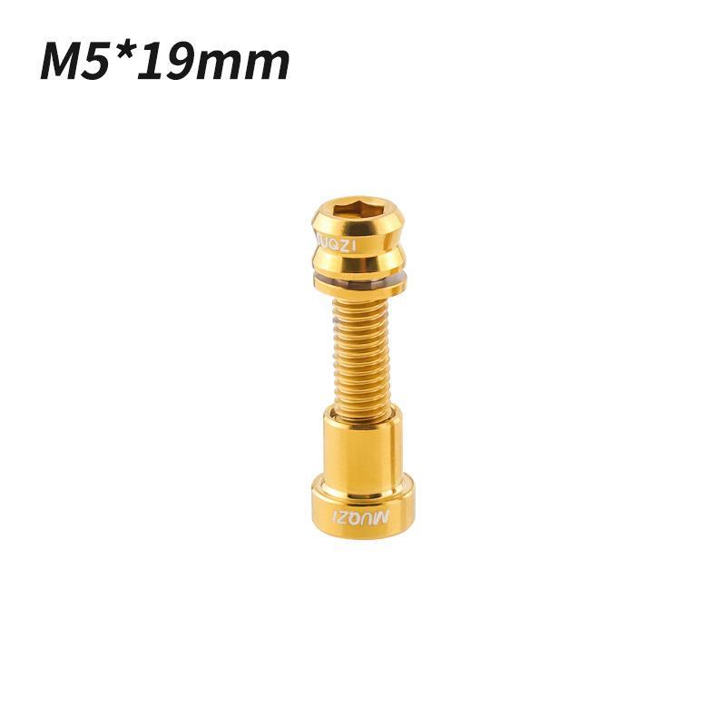 1/2Pcs Titanium Bolt M5X17Mm M5X19Mm Bicycle Nut Titanium Alloy Stem Bolts Road Folding Bike Screw Accessories