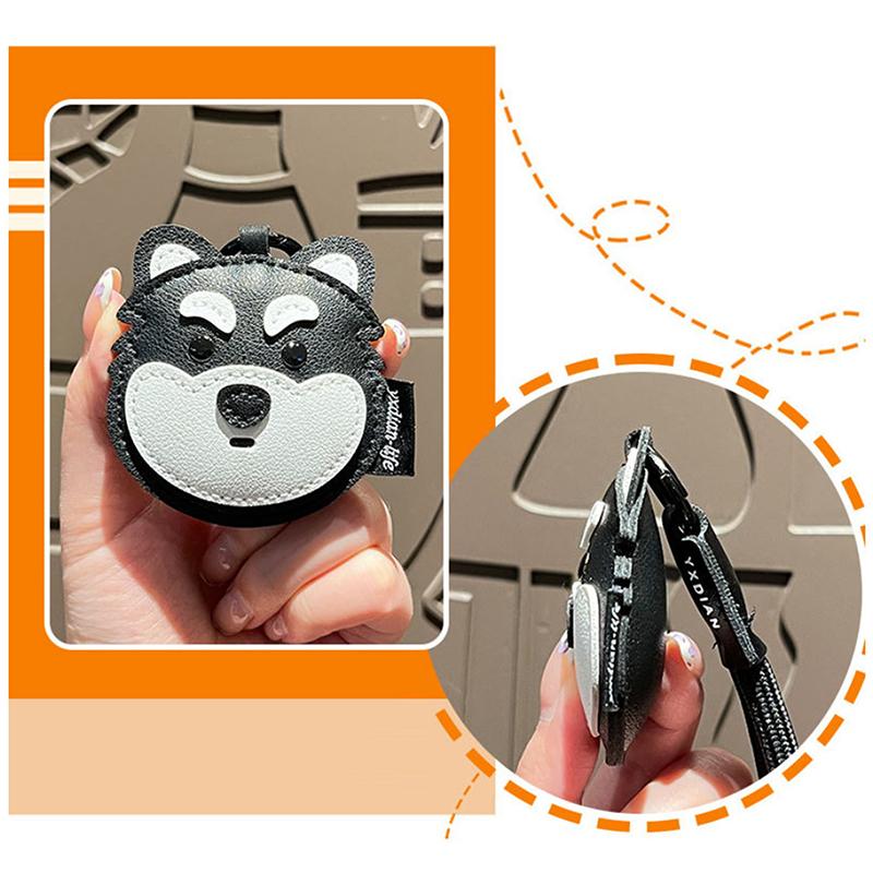 New Unisex Bag Pendants Creative Leather Cartoon Puppy Cute Bag Accessories Multifunctional Keychains Student SchoolBag Pendant