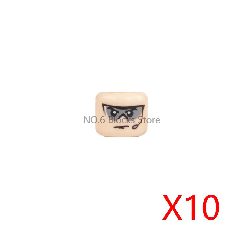 City Building Blocks Body Character Clothing Head Face DIY Parts Hair Expression Accessories Figure Headwear Helmet Bricks Toys