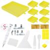 Diamond Painting Tray Tool Kit with 6 Ridged Sorting Trays Rotating Pen Wax Pads Scraper Brush Spoon Storage Box for DIY Rhinestone Crafts