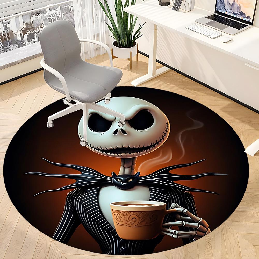 1pc Jack Skellington Chair Carpet for Office, Non-slip, Soft and Durable Office Rug, Perfect for Office yy251226049