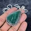 Green Aventurine Gemstone 925 Sterling Silver Jewelry Pendant 2.40" M-2927