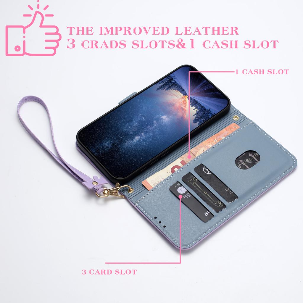 For Honor 400 5G (Global) Case Bowknot Decor Wallet Leather Phone Cover with Wrist Strap