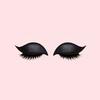 1/2/3/4/5 Pairs Lazy Eye Shadow Eyelash Patch 2-in-1 Eyeshadow Eyelashes Makeup Stickers Reusable Eye Makeup Stickers with False Lashes Shadow
