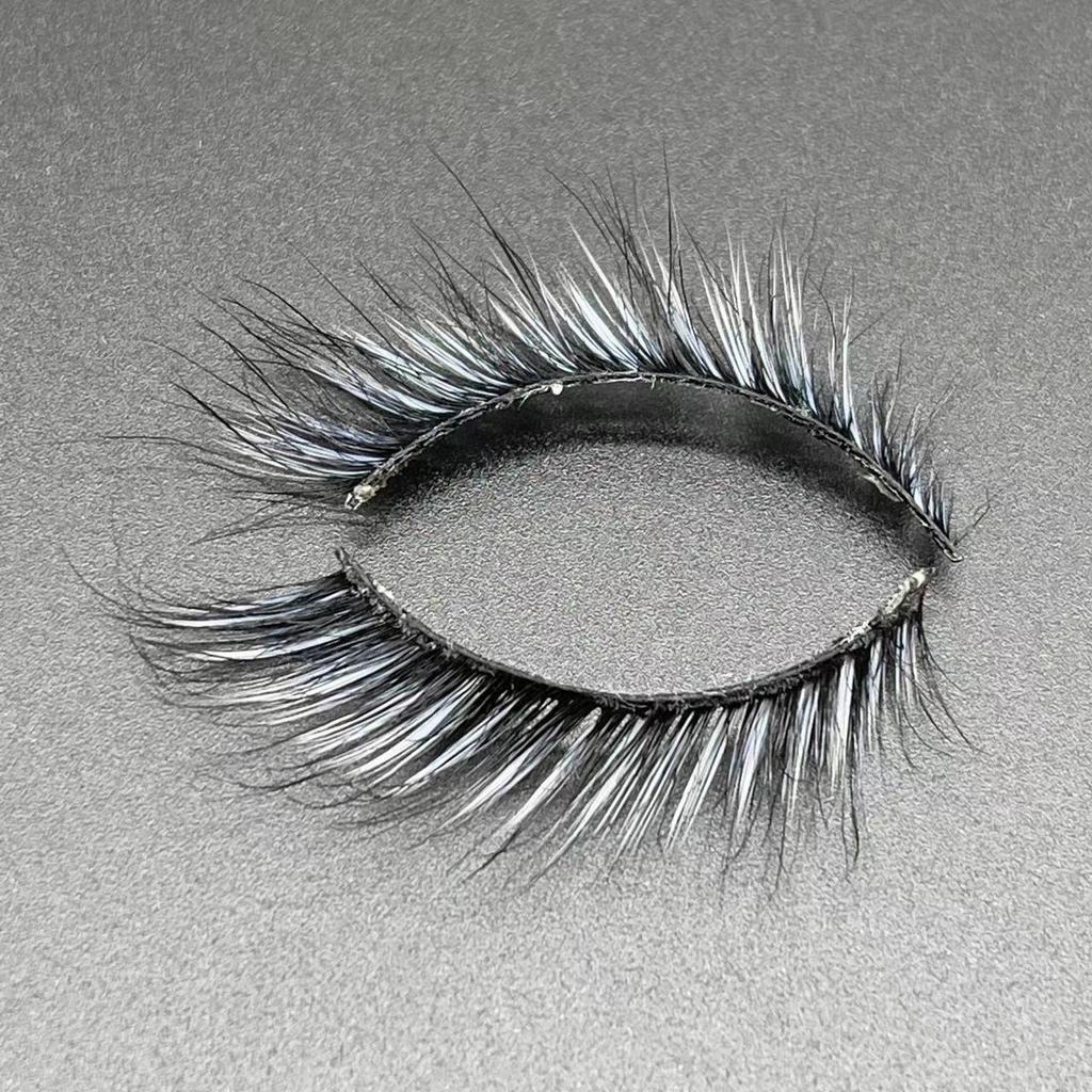 New Product Cat Eye Colored Mink Eyelashes European And American Eye Tail Lengthening Natural Eyelashes
