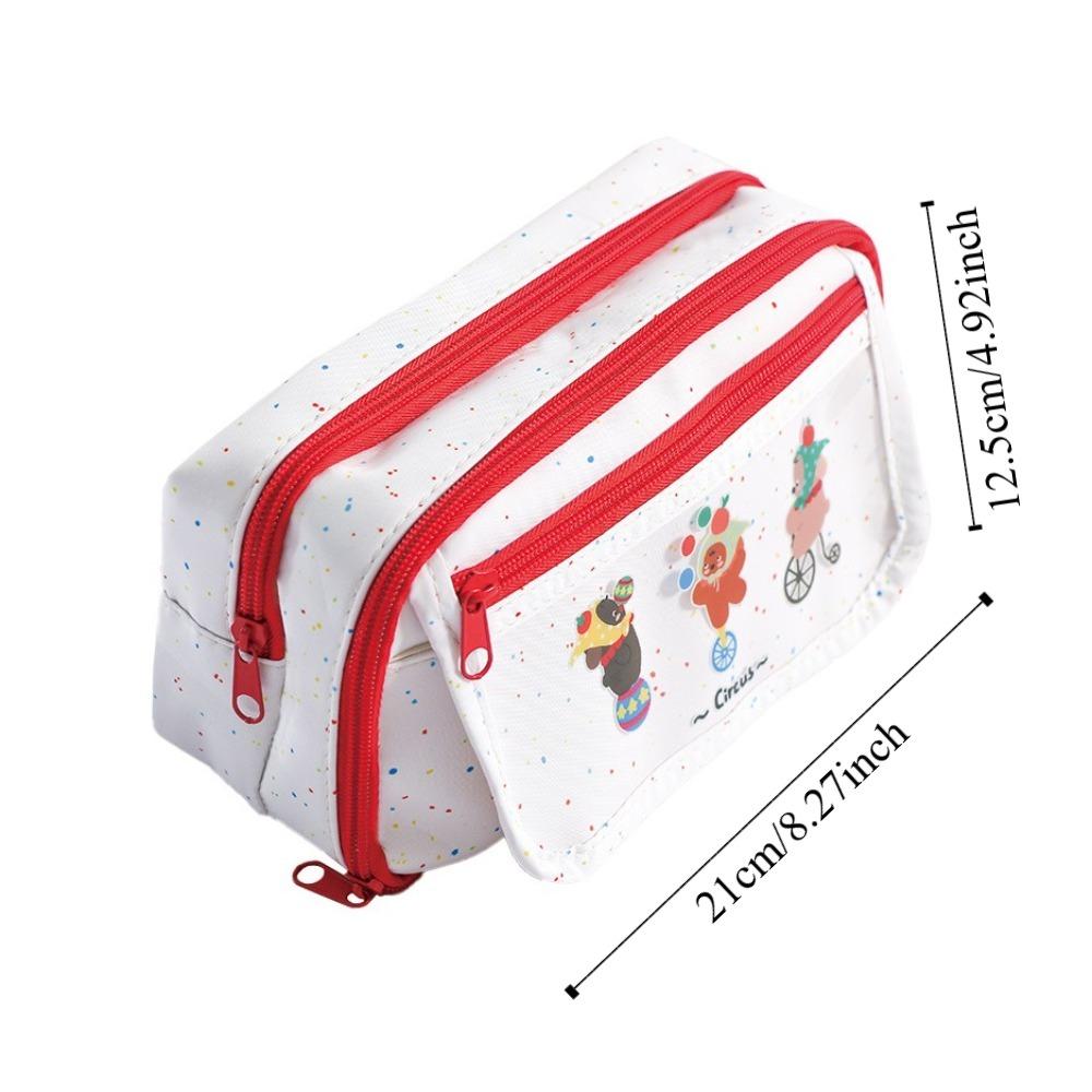 Large Capacity Korean Pencil Bag Animal Bear Dog Stationery Storage Bag  Student
