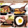 Wooden Spatula Ladle Kitchen Utensil for Cooking Nonstick Frying Pan Wok Wood Turner Stirring 30 cm Long Handle Serving Spoon6