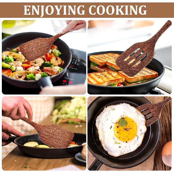 Wooden Spatula Ladle Kitchen Utensil for Cooking Nonstick Frying Pan Wok Wood Turner Stirring 30 cm Long Handle Serving Spoon6
