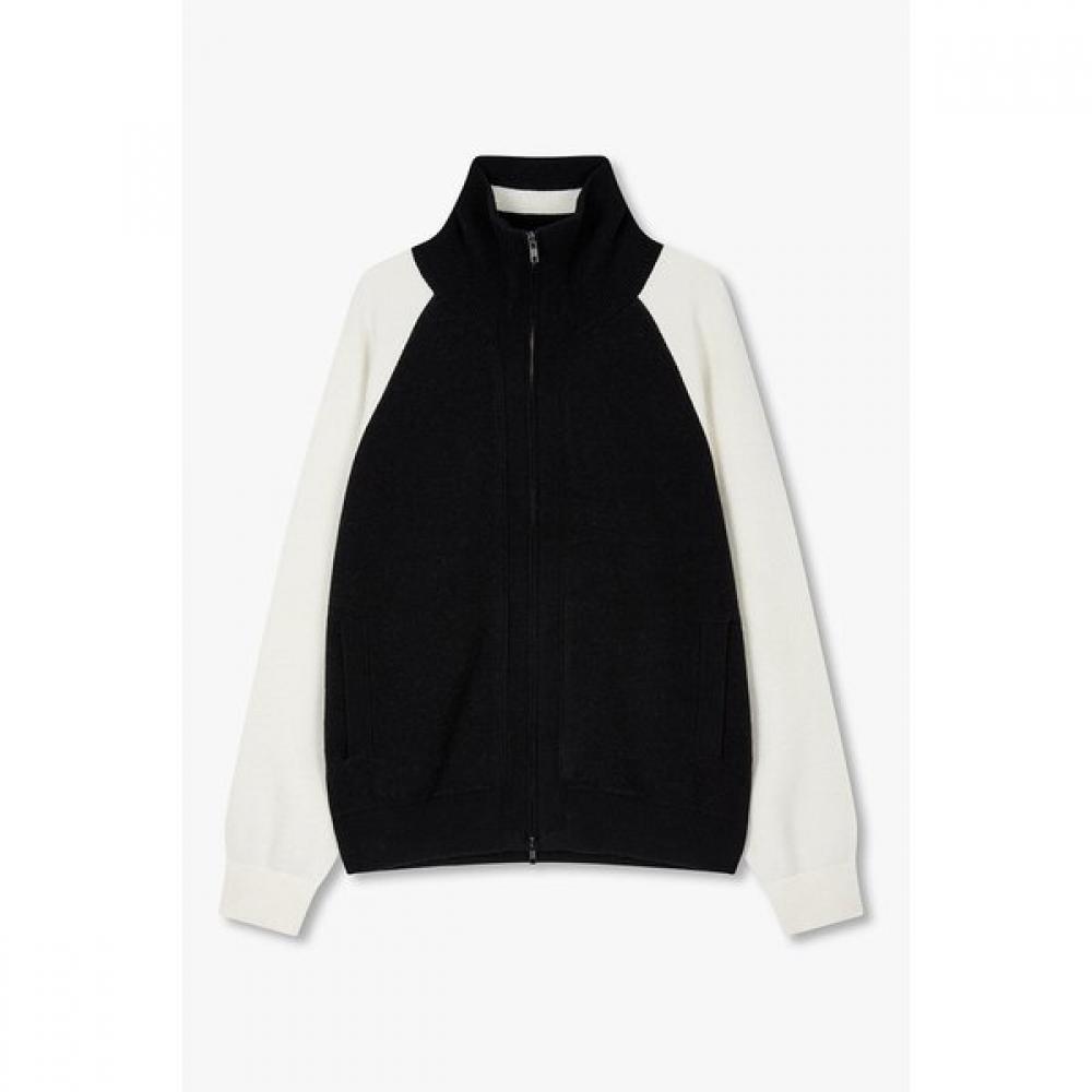 Studio Tomboy Back Big Logo Baseball Zip Up Cardigan 9105451107 