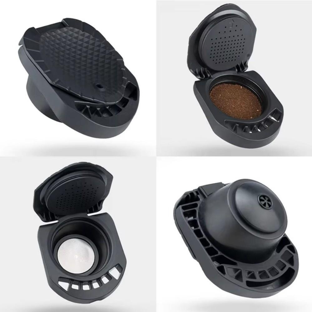 Portable Reusable Capsule Adapter Refill Black Coffee Powder Tray Capsule Convert for Genio S/Piccolo XS For Dolce Gusto Coffee