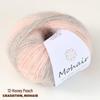Colorful Gradient Hand-Dyed Mohair Yarn Ball 25g for Sweaters, Scarves, Knitting, and Crochet Projects