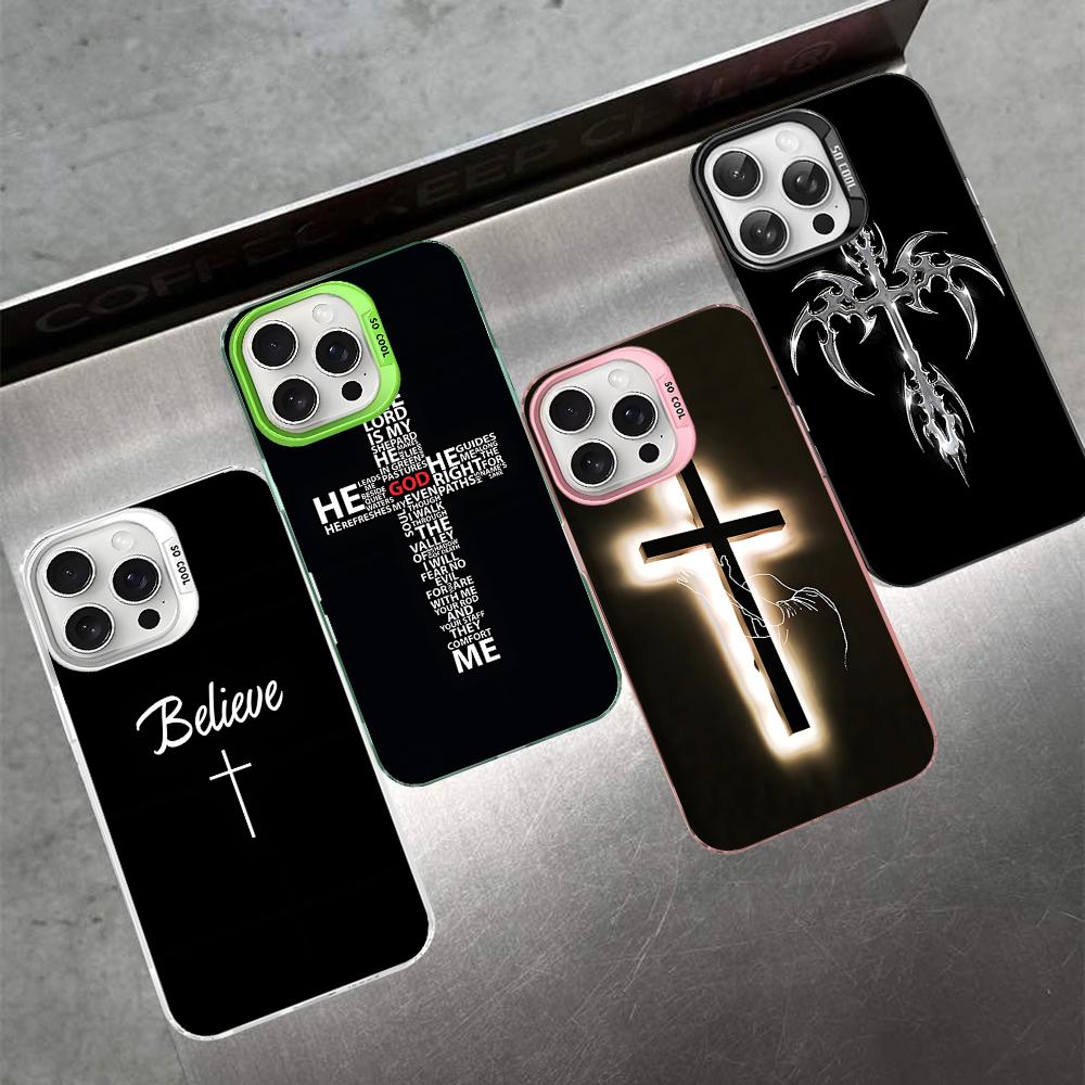 Son Of God Jesus Cross Holy Phone Case For IPhone 16 15 14 13 12 11 Pro Max X XR XSMAX 8 7 Plus Matte Shockproof Back Cover