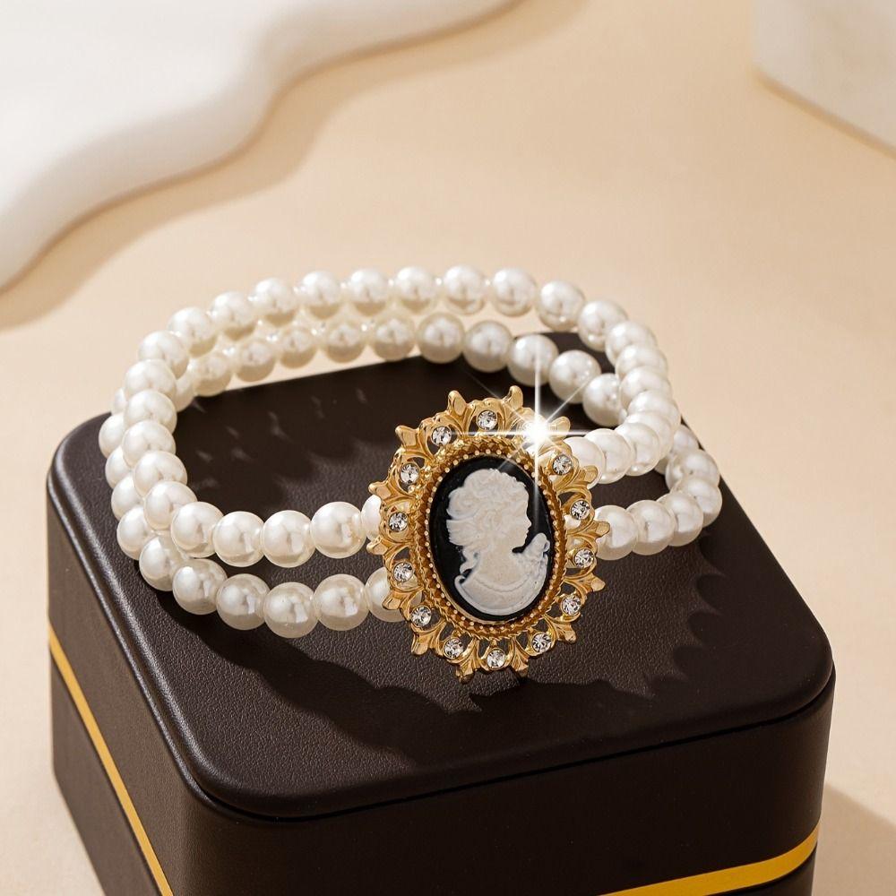 Zircon Pearl Jewelry Sets Multi-layer Bridal Jewelry Sets Necklace Bracelet Earring Set  Gifts
