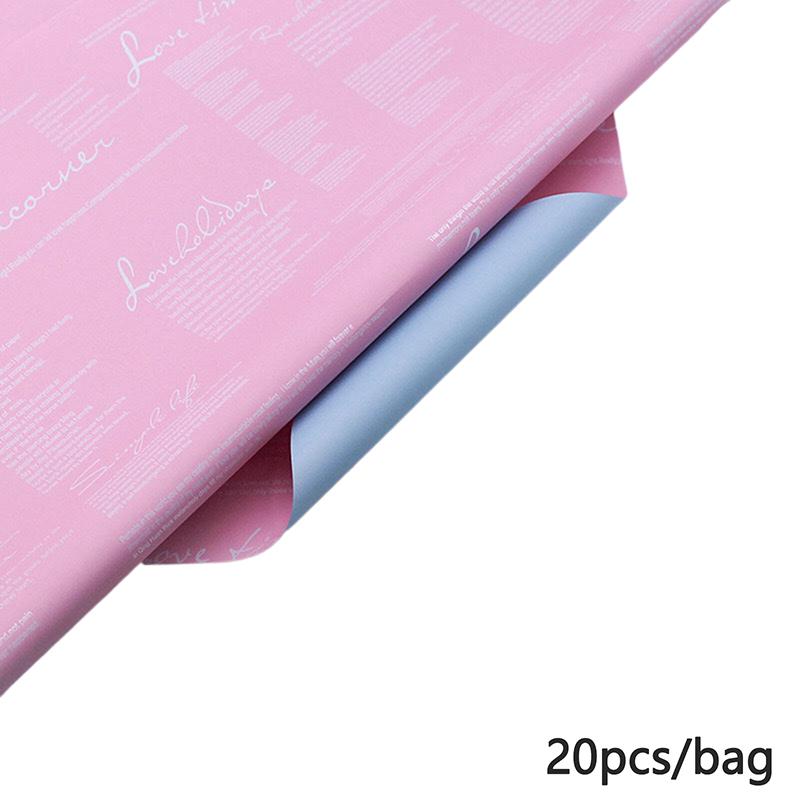 20 Pcs Flower Wrapping Paper, Waterproof Florist Bouquet Paper, Diy Crafts