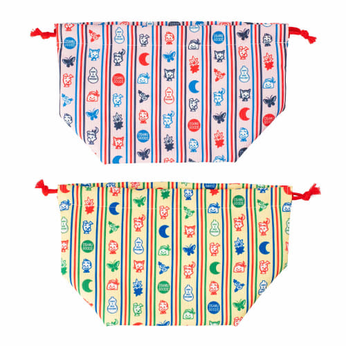 OSAMU GOODS Lunch Drawstring Bag, Yellow, CKOS010-2