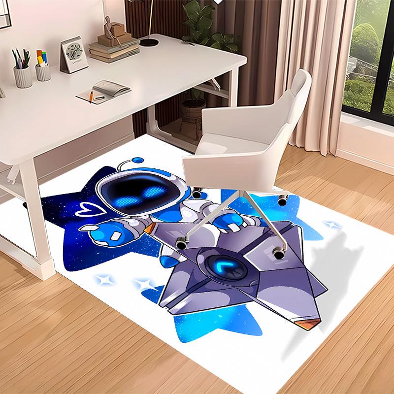 Astro Bot3 Bedruckter Saugfähiger Waschbarer Teppich, Rutschfeste Badezimmerteppiche, Küchenteppiche, Yogamatte, Eingangsbereich Wohnzimmer, Camping-Picknickteppiche