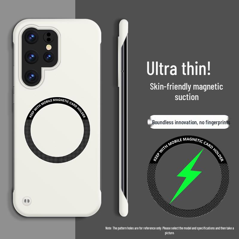 

Samsung S25 Ultra Frameless Magnetic A56 Case: Skin-Feel, Heat Dissipation Protective Cover S25 Edge